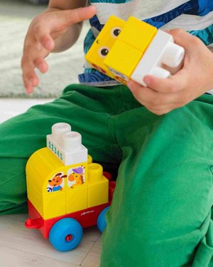 Конструктор детский Talky Blocks кнопочка Автобус 2824