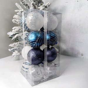 Ёлочные игрушки Ø7см набор 16шт