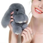 Кролик брелок из меха оптом