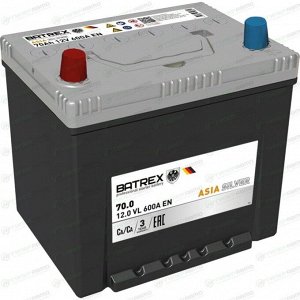 Аккумулятор Batrex Asia Silver 90D23R, 70Ач, CCA 600А, обслуживаемый, арт. 4610082700796