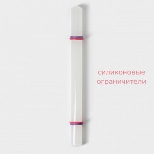 Скалка с ограничителями кондитерская KONFINETTA, 32.5 см, белая