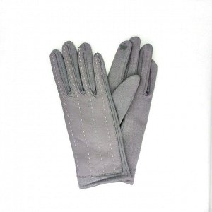 Перчатки женские с сенсорным пальцем цвет серый