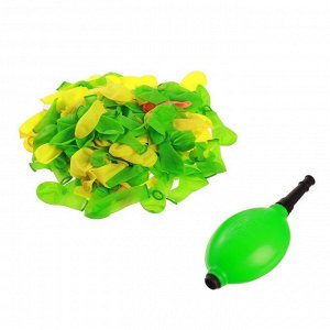 Funny toys Водяные бомбочки «Бей в цель», 200 шт., с насосом и насадкой, МИКС