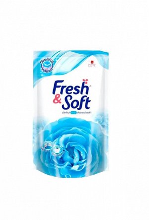 "Essence" Fresh & Soft Средство для стирки жидкое 400мл "Blue Fresh" " (Morning Kiss) (мягкая упак.)