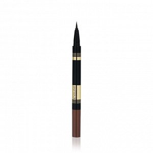 Маркер водостойкий ультратонкий и пудра для бровей BROW ART DUO 03 DARK