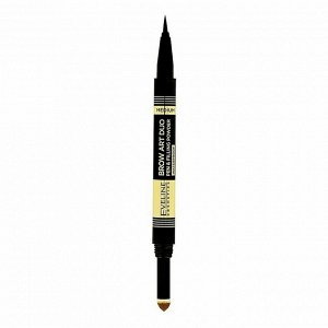 Маркер водостойкий ультратонкий и пудра для бровей BROW ART DUO №02 MEDIUM