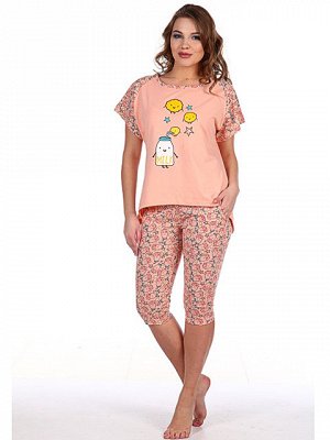 ПК267-2 пижама женская, персиковая