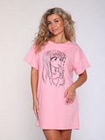 Туника женская, розовый