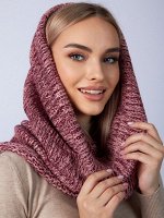 Капор-хомут женский арт. 14018-4 вязаный Состав: 50% акрил, 50% шерсть