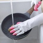Перчатки хозяйственные из латекса для уборки и работы со скользкими предметами (рыба, мясо и т.д.), размер &quot;S&quot;, цвет в ассортименте