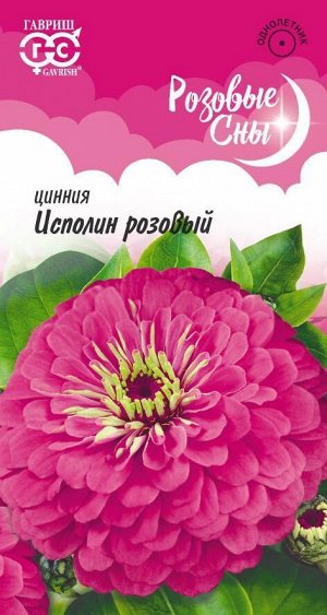 Цинния Исполин Розовый крупноцв, высокор, до 90см, однол 0,3гр Гавриш/ЦВ