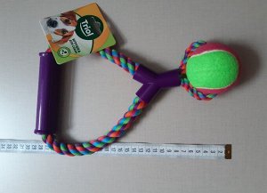 Игрушка для собак, мяч с верёвкой