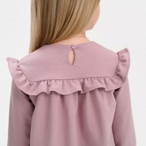 Платье для девочки с рюшей KAFTAN "Basic line" 34 (122-128), цвет сиреневый