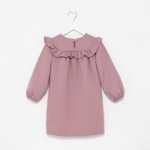 Платье для девочки с рюшей KAFTAN "Basic line" 34 (122-128), цвет сиреневый