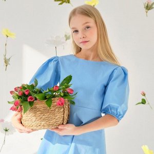 Платье для девочки MINAKU, голубое.