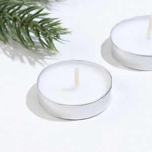 Набор свечей чайных ароматических, 6 шт, ваниль, Новый год