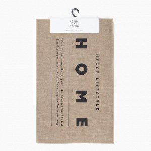 Коврик для ванной Этель "HOME", 48х78 см