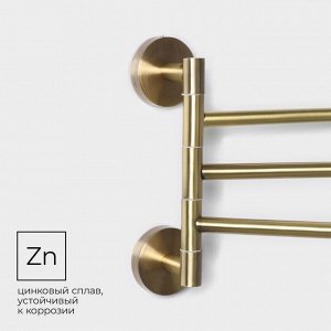 Держатель для полотенец Stölz basic Bronze, 3 спицы, бронзовый