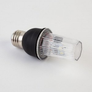 УЦЕНКА Лампа светодиодная Строб, прозрачная, Е27, 4LED, 3 Вт, 220 В, 6500К, белое свечение