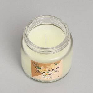 Свеча  ароматическая в стекле 6,3см, 100мл, ваниль