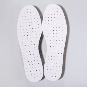 Стельки для обуви, универсальные, дышащие, 36-46 р-р, 29 см, пара, цвет белый