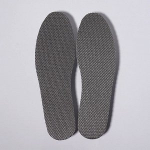 Стельки для обуви, универсальные, дышащие, 36-47 р-р, 28,5 см, пара, цвет серый