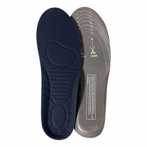 Стельки для обуви, универсальные, спортивные, 36-44 р-р, 28,5 см, пара, цвет тёмно-синий