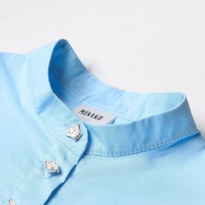Платье для девочки MINAKU: Cotton collection цвет голубой 134