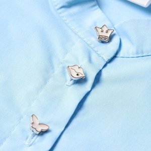 Платье для девочки MINAKU: Cotton collection цвет голубой 134