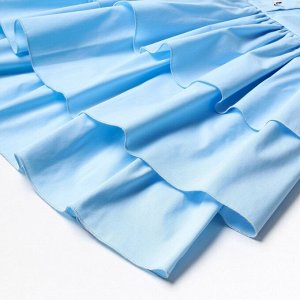 Платье для девочки MINAKU: Cotton collection цвет голубой 134