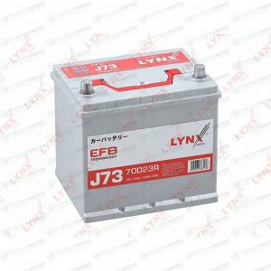 Аккумулятор LYNXauto EFB Q-55R/70D23R, 60Ач, 580А, необслуживаемый, арт. J73