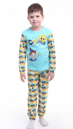 Пижама для мал.(фуфайка+брюки пиж.) 6С718-Д42   р.134,140-68 Р218441