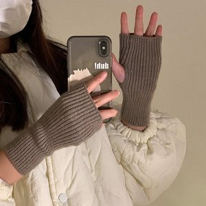 Митенки теплые, женские, перчатки