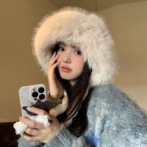 Шапка женская зимняя теплая