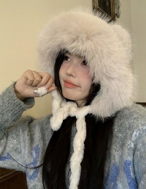 Шапка женская зимняя теплая