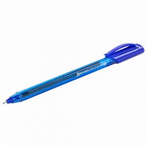Ручка гелевая BRAUBERG "Extra Glide Gel", СИНЯЯ, трехгранная, игольчатый наконечник 0,7 мм, линия 0,5 мм, 144076