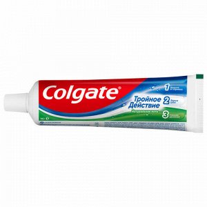 Зубная паста 100 мл COLGATE "Натуральная мята", тройное действие, с фторидом, 7891024128992