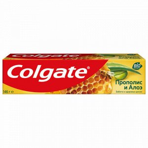 Зубная паста 100 мл COLGATE "Прополис и алоэ", забота о деснах, с фторидом и кальцием, 7891024131411