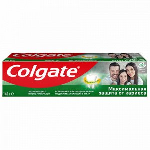 Зубная паста 100 мл COLGATE "Двойная мята", защита от кариеса, с фторидом и кальцием, 7891024149027