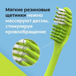 Зубная щетка НАБОР (1+1) COLGATE "Массажер", средней жесткости, FCN20845