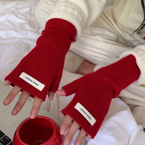 Митенки теплые, женские, перчатки
