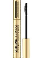 EVELINE Тушь для ресниц VOLUMIX FIBERLAST оъем, разделение (золотой футляр), 9 мл