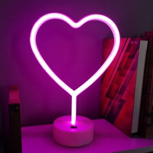 Неоновый LED светильник - Сердце