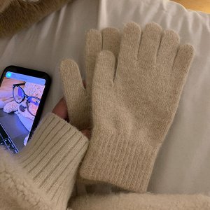 Перчатки женские, демисезонные, шерстяные