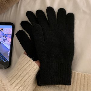 Перчатки женские, демисезонные, шерстяные