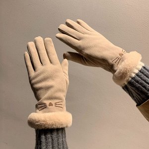 Перчатки осенние зимние утепленные с сенсором