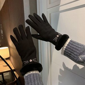 Перчатки осенние зимние утепленные с сенсором