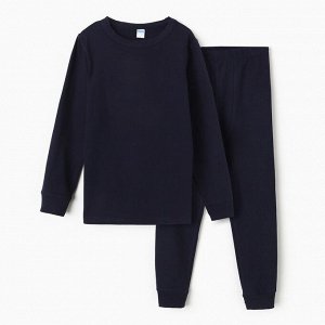 Комплект для мальчиков (джемпер, брюки), ТЕРМО, цвет тёмно-синий, рост