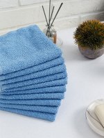 Салфетка махровая, г/к, 30х30, арт. ВТ 30-30Г, 380 гр/м2, цвет: 012-голубой,