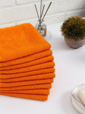 Салфетка махровая, 380 гр/м2, цвет: 207-АПЕЛЬСИНОВЫЙ